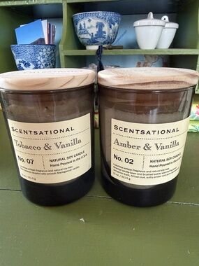 Scentsational Candles Tobacco & Vanilla Amber & Vanilla